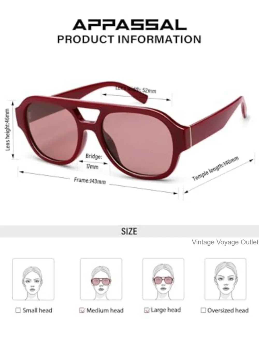 Vintage Retro Square Aviator Sunglasses Unisex UV400 Polarized Acetate Shades